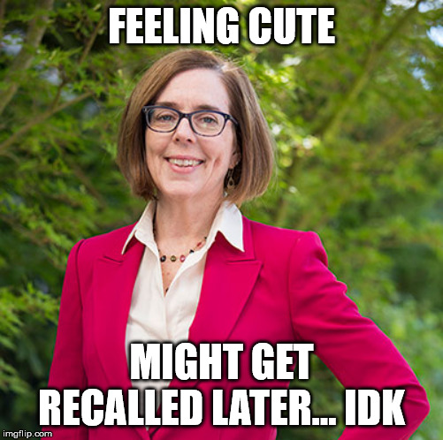 FEELING CUTE; MIGHT GET RECALLED LATER... IDK | image tagged in politics | made w/ Imgflip meme maker