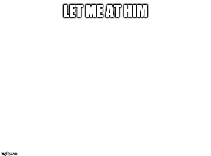 hungry cat | LET ME AT HIM | image tagged in hungry cat | made w/ Imgflip meme maker