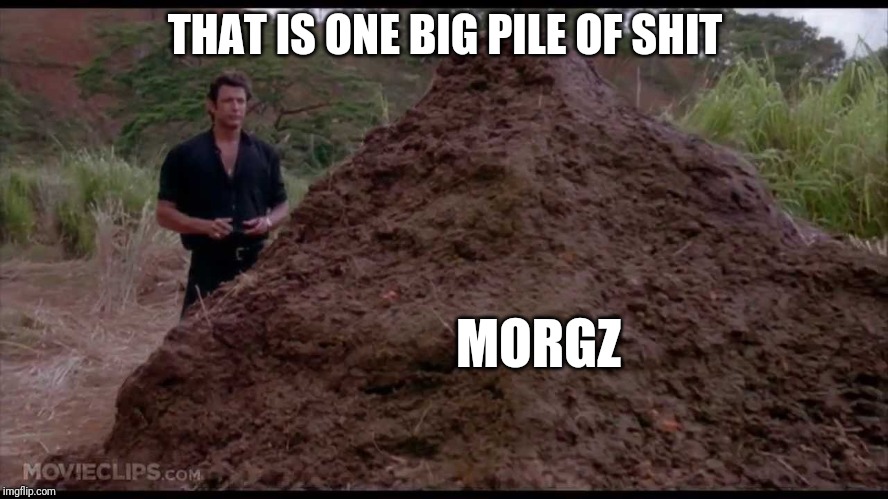 That is one big pile of shit | THAT IS ONE BIG PILE OF SHIT; MORGZ | image tagged in that is one big pile of shit | made w/ Imgflip meme maker