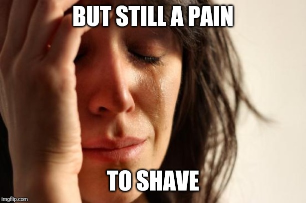 First World Problems Meme | BUT STILL A PAIN TO SHAVE | image tagged in memes,first world problems | made w/ Imgflip meme maker