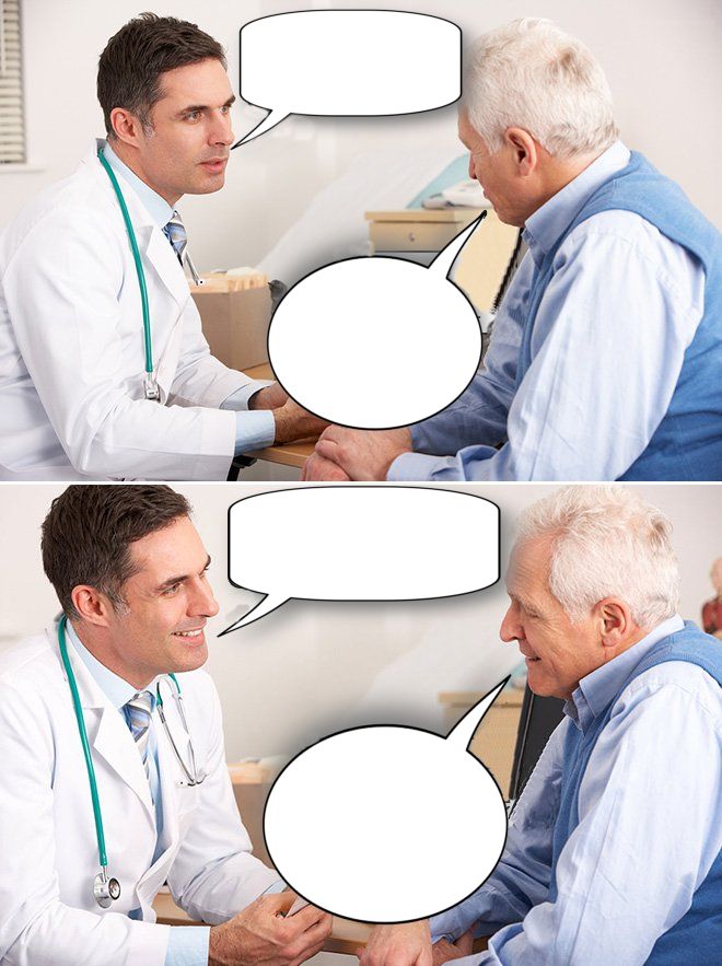 High Quality doctor news Blank Meme Template