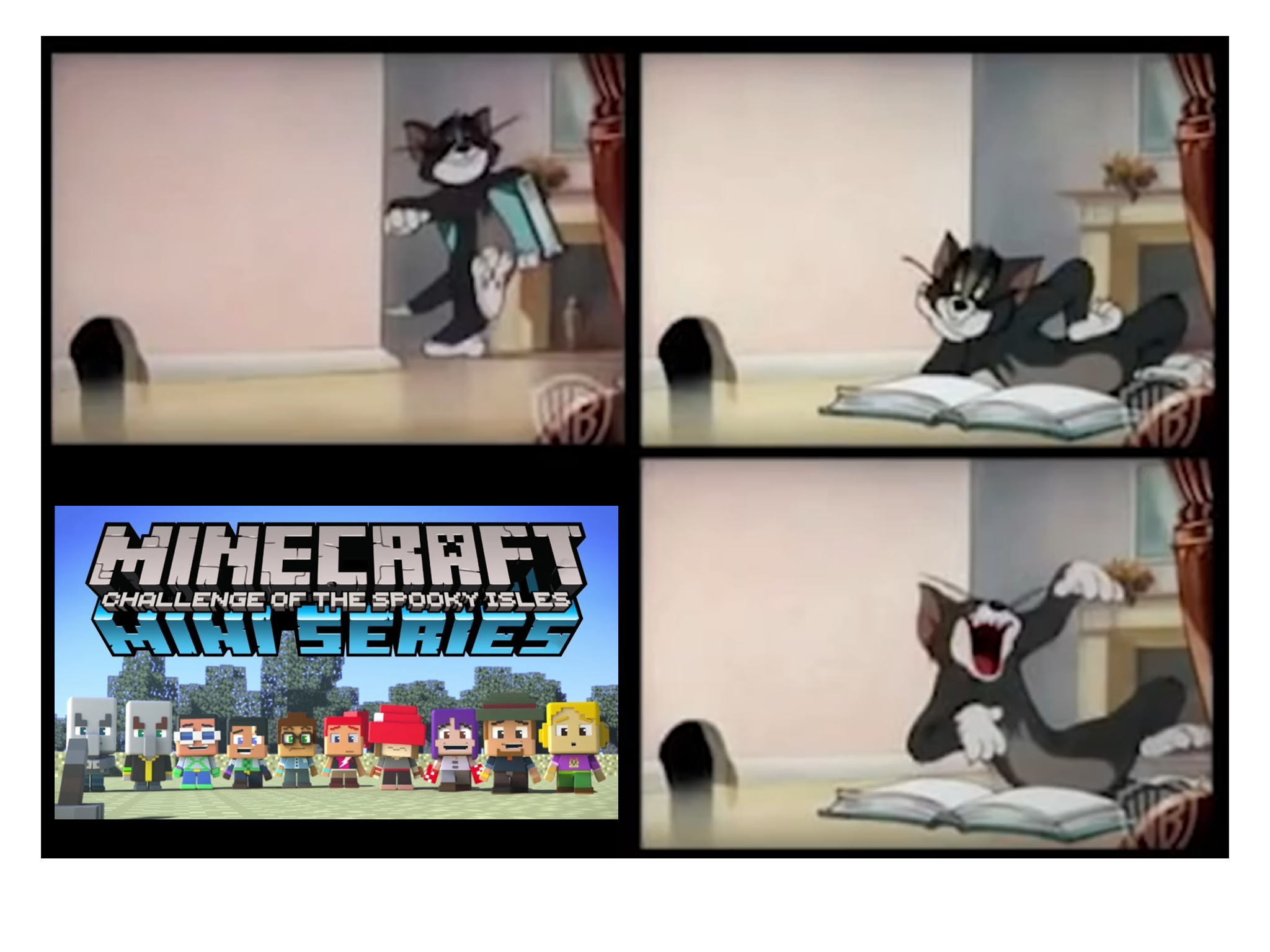 Tom and Jerry x Minecraft Mini Series 2 Blank Meme Template