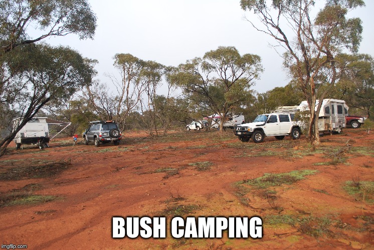 BUSH CAMPING | made w/ Imgflip meme maker