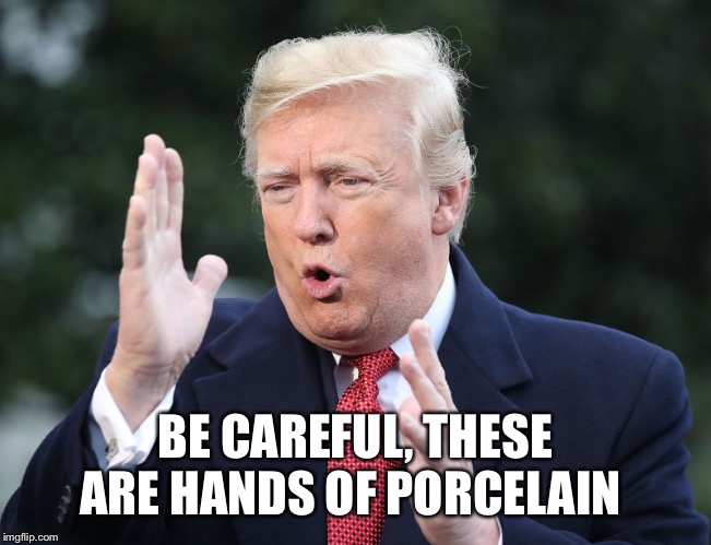 BE CAREFUL, THESE ARE HANDS OF PORCELAIN | made w/ Imgflip meme maker