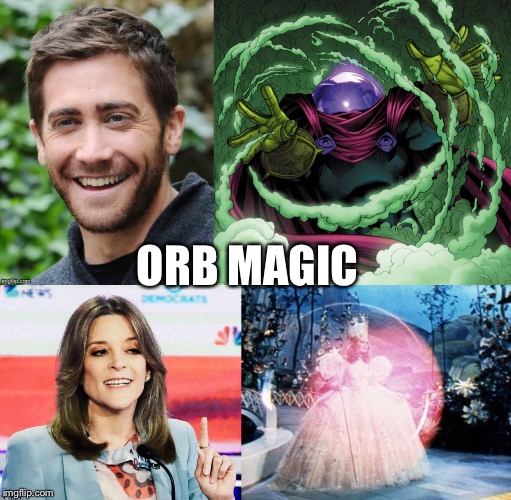Orb Magic Tonight on CBS | ORB MAGIC | image tagged in marianne,spiderman,memes | made w/ Imgflip meme maker