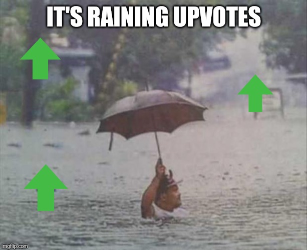 umbrella | IT'S RAINING UPVOTES | image tagged in umbrella,upvotes,memes | made w/ Imgflip meme maker