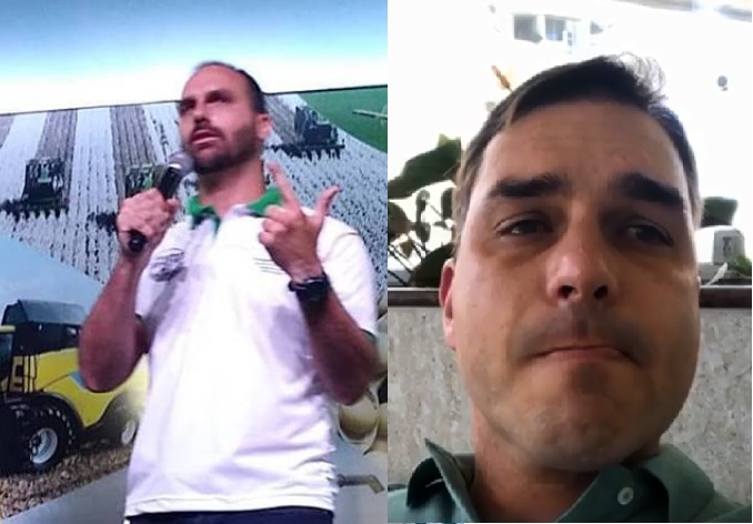 High Quality Eduardo e Flávio Bolsonaro Blank Meme Template