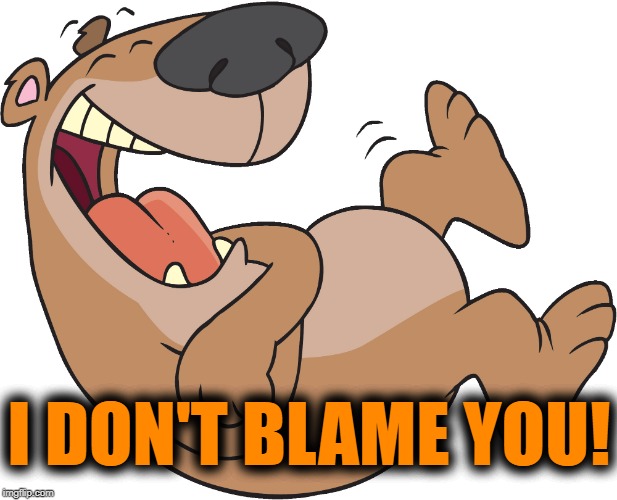 lol | I DON'T BLAME YOU! | image tagged in lol | made w/ Imgflip meme maker
