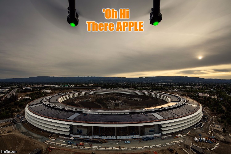 'Oh Hi There APPLE | image tagged in the great awakening,shitstorm,qanon | made w/ Imgflip meme maker