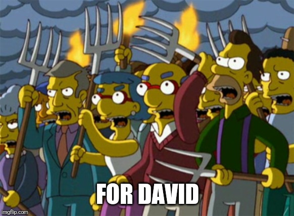 Simpsons Mob | FOR DAVID | image tagged in simpsons mob | made w/ Imgflip meme maker