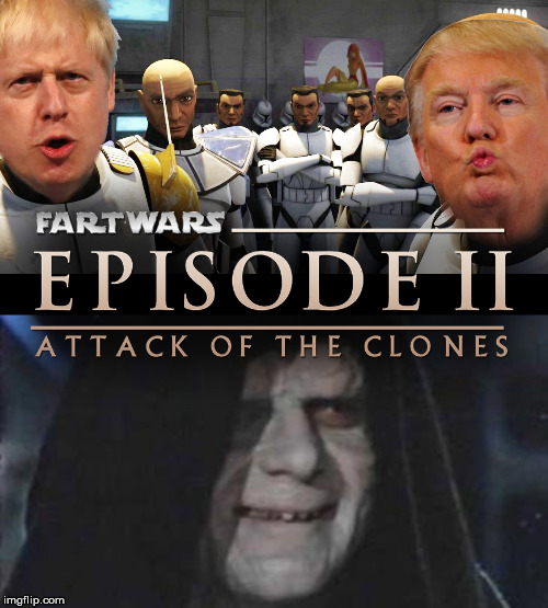 Wonder Twin Powers: ACTIVATE!! | image tagged in sith lord satisfied,trump,boris johnson,memes,dank memes,funny | made w/ Imgflip meme maker