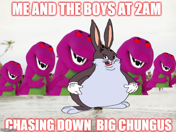 Jack Sparrow Being Chased Meme | ME AND THE BOYS AT 2AM; CHASING DOWN  BIG CHUNGUS | image tagged in memes,jack sparrow being chased | made w/ Imgflip meme maker
