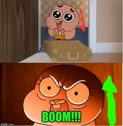 Gumball - Anais False Hope Meme | BOOM!!! | image tagged in gumball - anais false hope meme | made w/ Imgflip meme maker