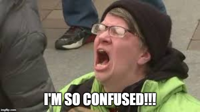 Wailing Shitlib | I'M SO CONFUSED!!! | image tagged in wailing shitlib | made w/ Imgflip meme maker