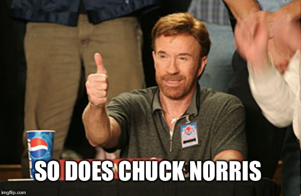 Chuck Norris Approves Meme | SO DOES CHUCK NORRIS | image tagged in memes,chuck norris approves,chuck norris | made w/ Imgflip meme maker
