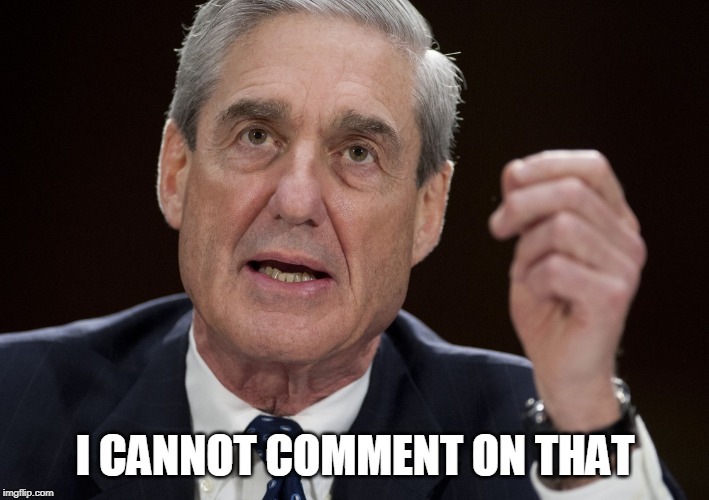 Robert Mueller, Special Investigator | I CANNOT COMMENT ON THAT | image tagged in robert mueller special investigator | made w/ Imgflip meme maker