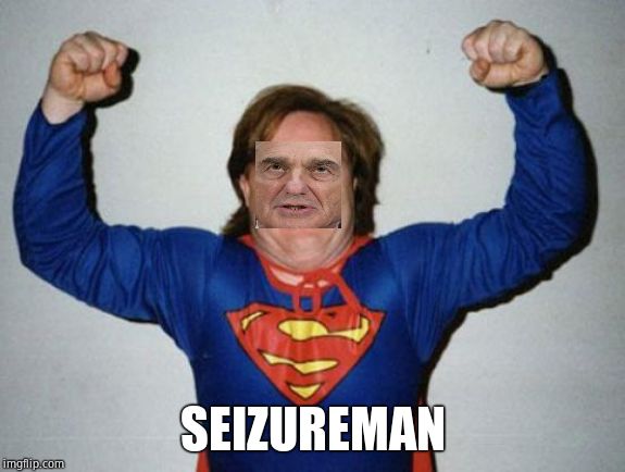 Retard Superman | SEIZUREMAN | image tagged in retard superman | made w/ Imgflip meme maker