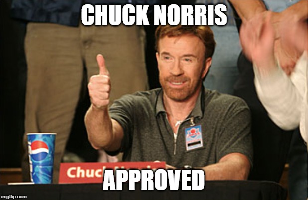 Chuck Norris Approves Meme | CHUCK NORRIS; APPROVED | image tagged in memes,chuck norris approves,chuck norris | made w/ Imgflip meme maker