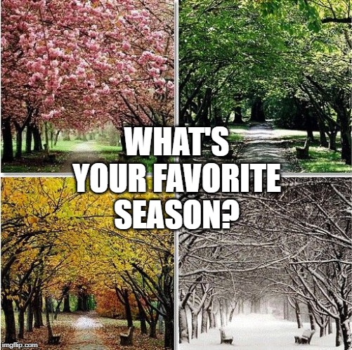Four Seasons | WHAT'S YOUR FAVORITE SEASON? | image tagged in four seasons | made w/ Imgflip meme maker