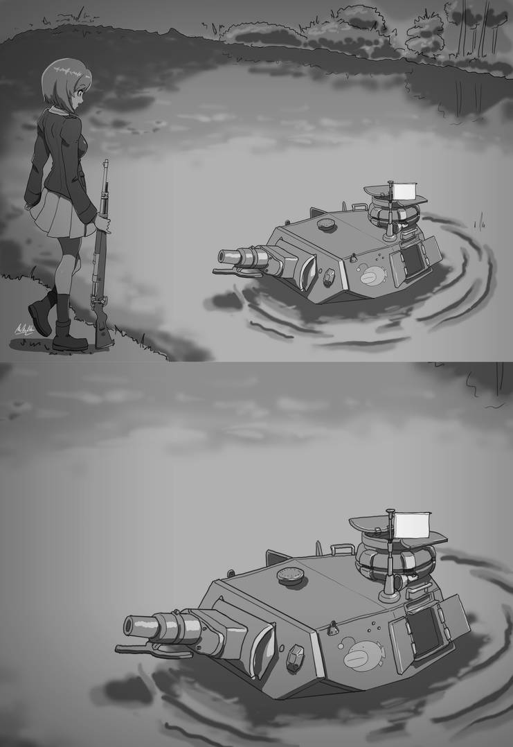 High Quality Panzer of the lake Anime Blank Meme Template