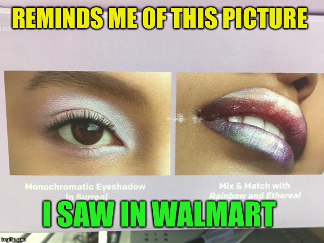REMINDS ME OF THIS PICTURE I SAW IN WALMART | made w/ Imgflip meme maker