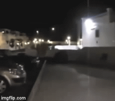 Hope he didn't leave a........streak! | image tagged in gifs | made w/ Imgflip video-to-gif maker