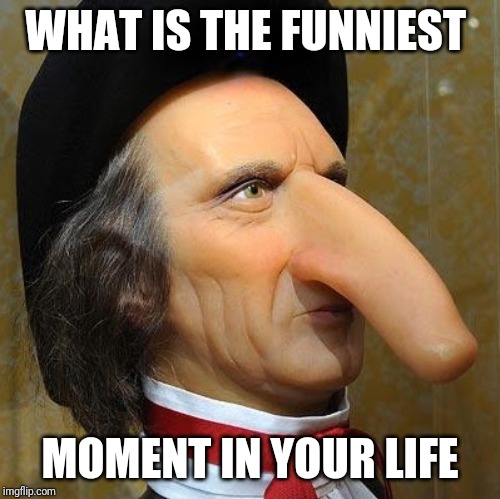 funny nose | WHAT IS THE FUNNIEST; MOMENT IN YOUR LIFE | image tagged in funny nose | made w/ Imgflip meme maker