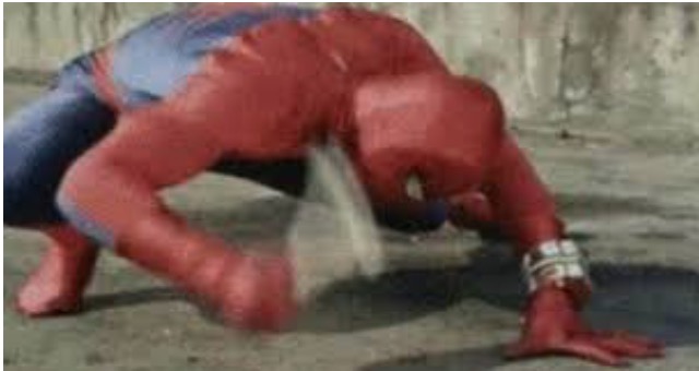 Spider-Man Hitting Floor Blank Meme Template
