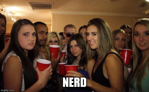 Awkward Party | NERD | image tagged in awkward party | made w/ Imgflip meme maker