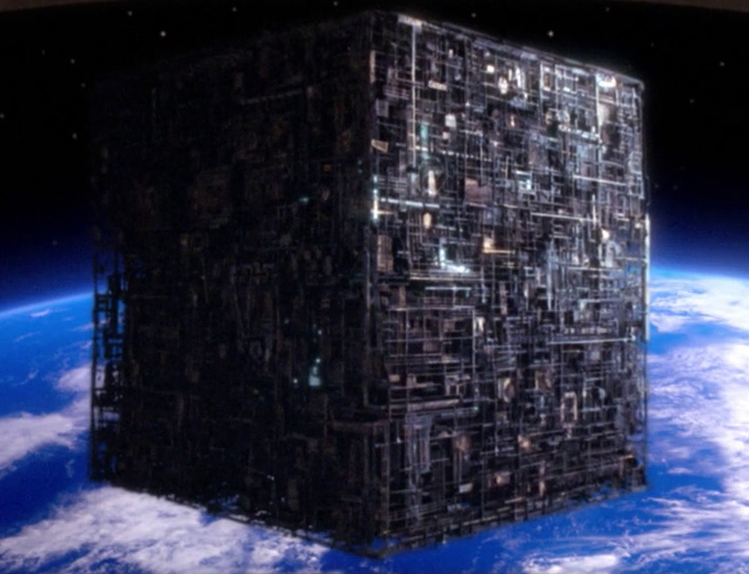 High Quality Borg Cube - individuality Is Futile Blank Meme Template