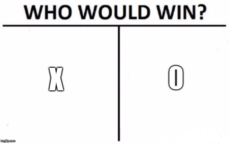 Who Would Win? Meme | X 0 | image tagged in memes,who would win | made w/ Imgflip meme maker