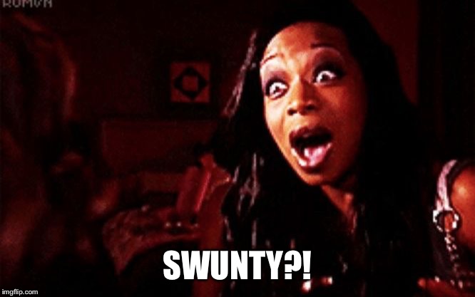 Beyoncé ?! Tiffany Pollard | SWUNTY?! | image tagged in beyonc  tiffany pollard | made w/ Imgflip meme maker