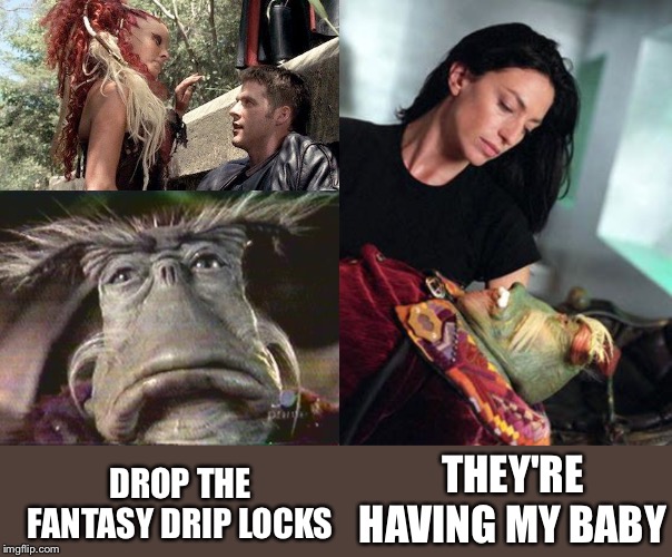 Where's the baby | DROP THE FANTASY DRIP LOCKS; THEY'RE HAVING MY BABY | image tagged in fun | made w/ Imgflip meme maker