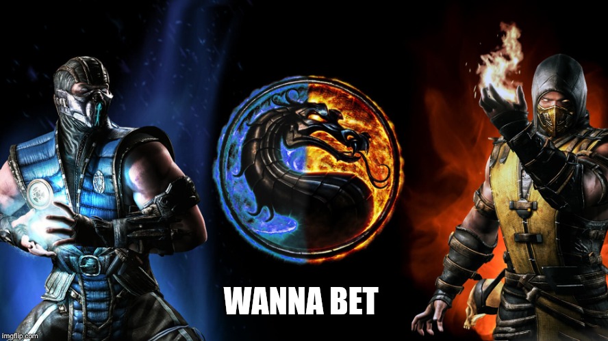 Mortal Kombat | WANNA BET | image tagged in mortal kombat | made w/ Imgflip meme maker
