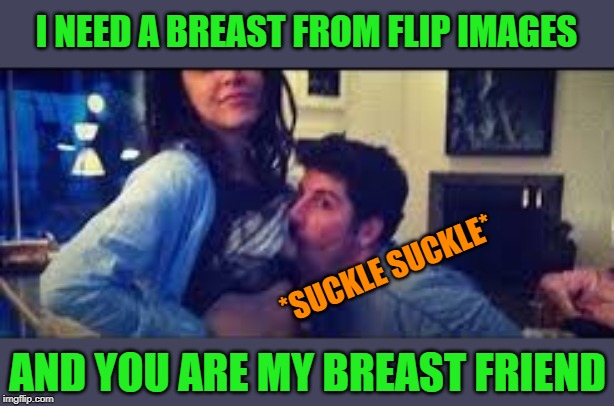 I NEED A BREAST FROM FLIP IMAGES AND YOU ARE MY BREAST FRIEND *SUCKLE SUCKLE* | made w/ Imgflip meme maker