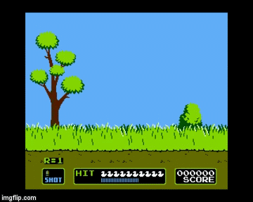 Duck Hunt Dog troll! | image tagged in gifs,troll | made w/ Imgflip video-to-gif maker