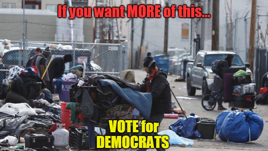 Democrat Third World Existence | VOTE for DEMOCRATS; If you want MORE of this... | image tagged in politics,political meme,political | made w/ Imgflip meme maker