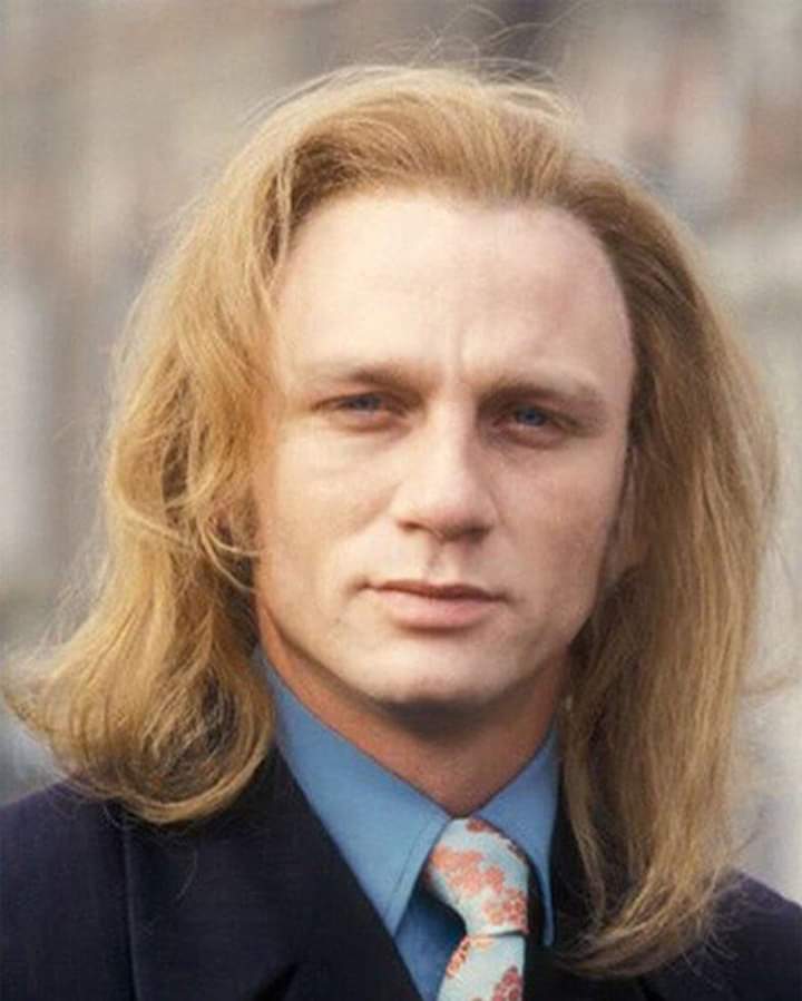 High Quality Daniel craig with hair Blank Meme Template