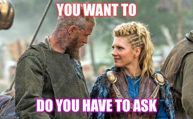 Vikings | YOU WANT TO; DO YOU HAVE TO ASK | image tagged in vikings | made w/ Imgflip meme maker
