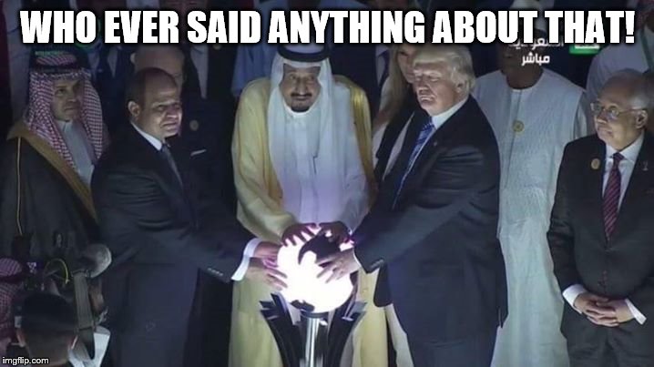 Arabian Magic Trump | WHO EVER SAID ANYTHING ABOUT THAT! | image tagged in arabian magic trump | made w/ Imgflip meme maker