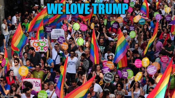 lgbt  | WE LOVE TRUMP | image tagged in lgbt | made w/ Imgflip meme maker