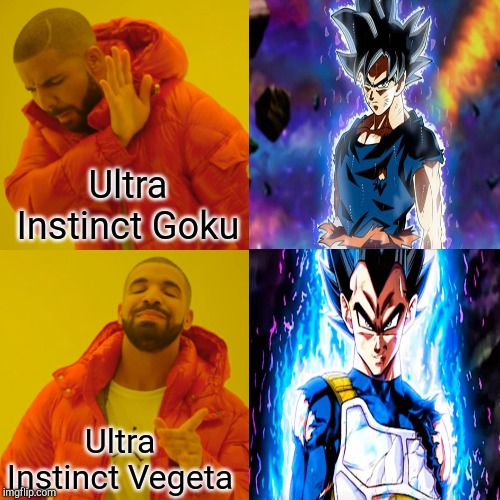 Ultra Instinct Goku; Ultra Instinct Vegeta | image tagged in memes | made w/ Imgflip meme maker