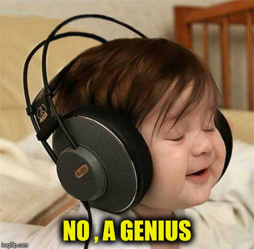 Listening to the Who | NO , A GENIUS | image tagged in listening to the who | made w/ Imgflip meme maker