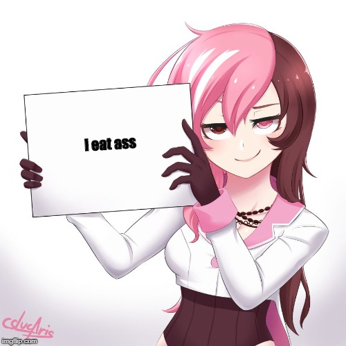 Neo holding sign | i eat ass | image tagged in neo holding sign | made w/ Imgflip meme maker