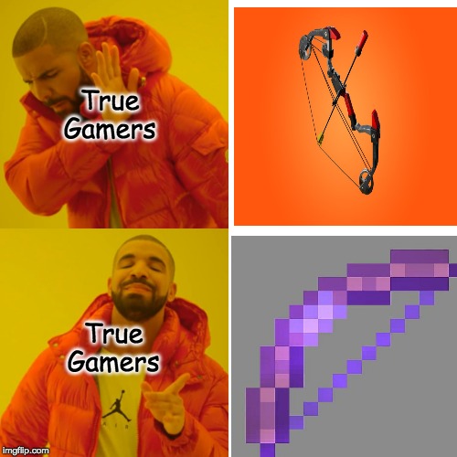 Drake Hotline Bling Meme | True Gamers; True Gamers | image tagged in memes,drake hotline bling | made w/ Imgflip meme maker