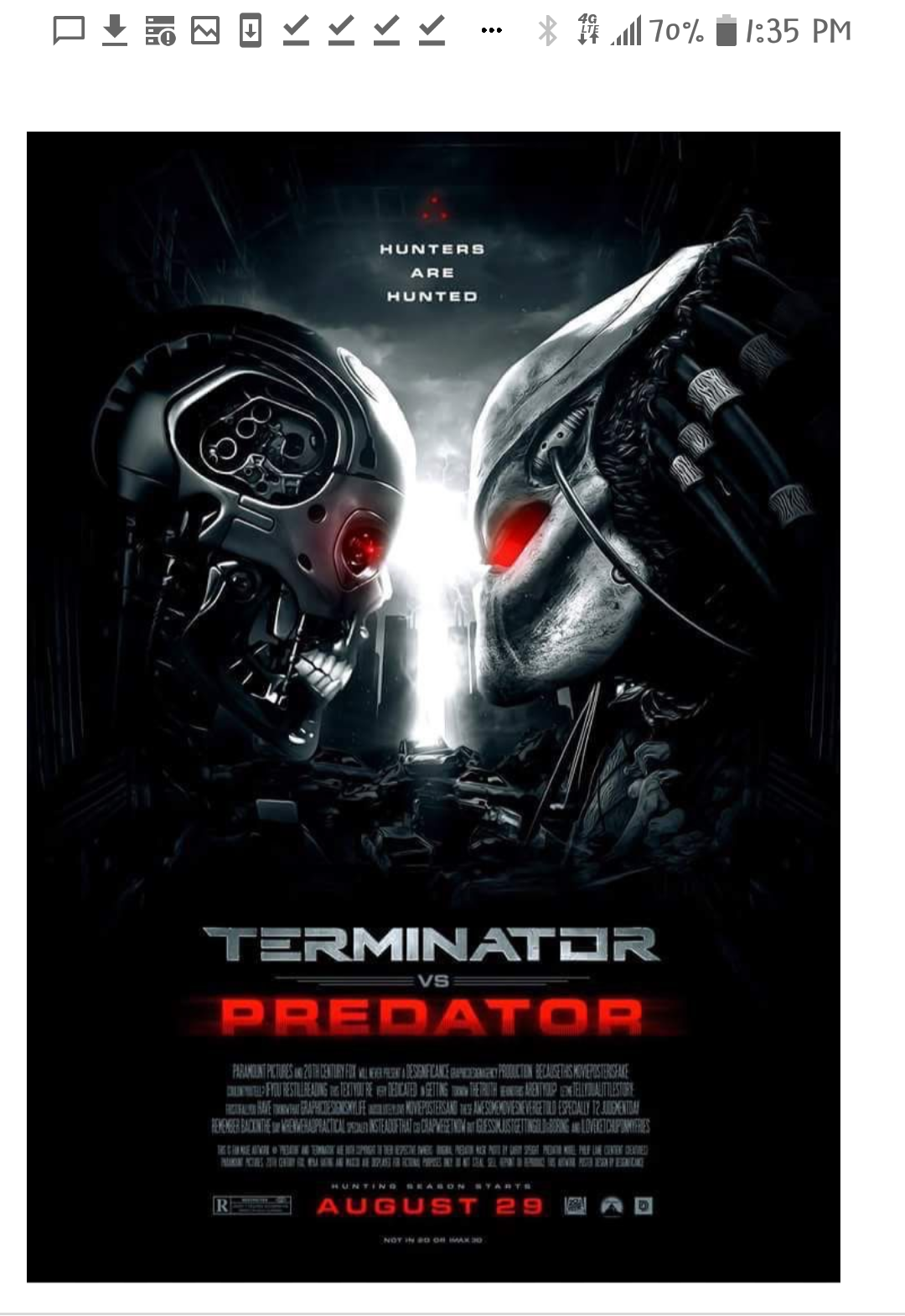 Terminator vs predator Blank Meme Template
