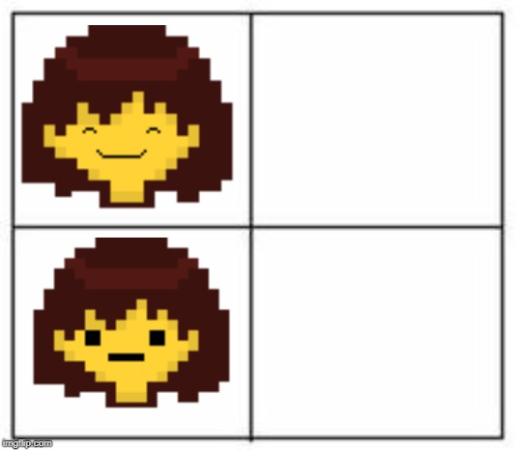 High Quality Surprised Frisk Blank Meme Template