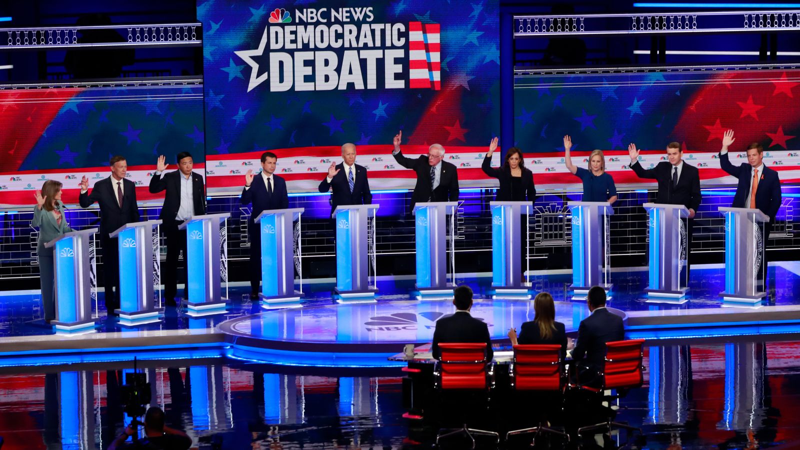 Democratic debate hands raised Blank Template Imgflip