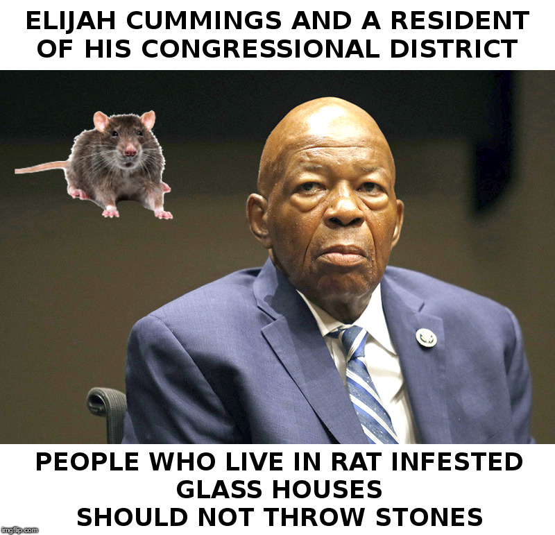 Elijah Cummings | image tagged in elijah cummings,rats,baltimore,trump | made w/ Imgflip meme maker