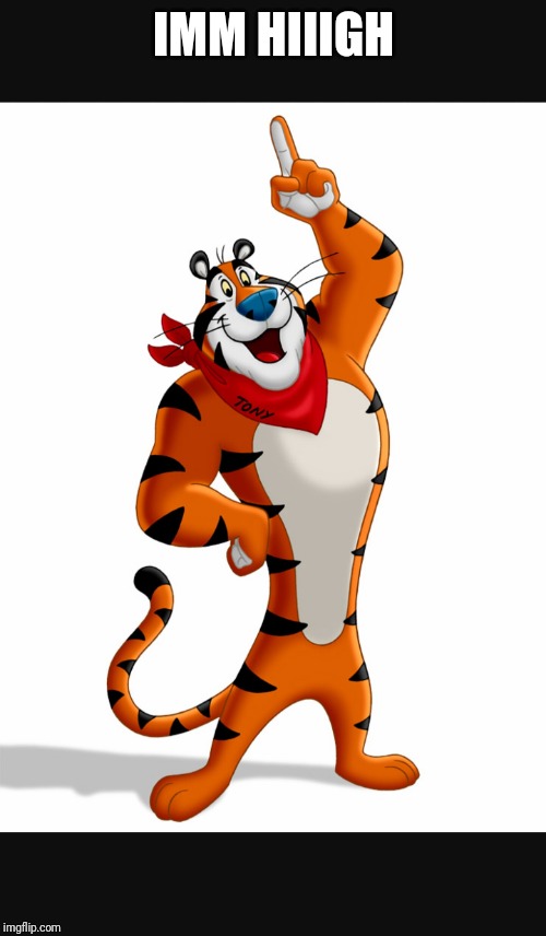 Tony Tiger That was Great | IMM HIIIGH | image tagged in tony tiger that was great | made w/ Imgflip meme maker